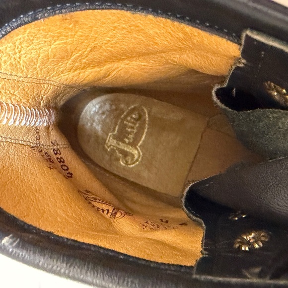 Vintage Black Justin Kiltie Lace up Boots Size 7B - Picture 7 of 8